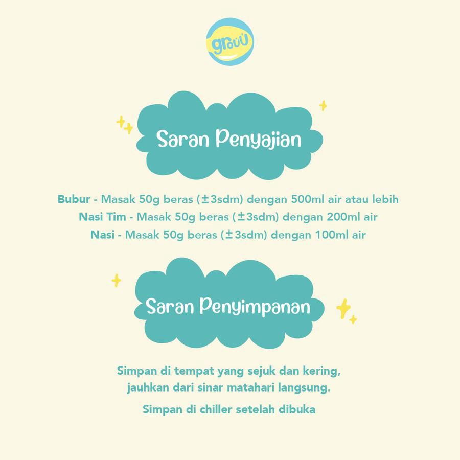 Grouu Super Rice Mix Beef Steak MPASI 200gram