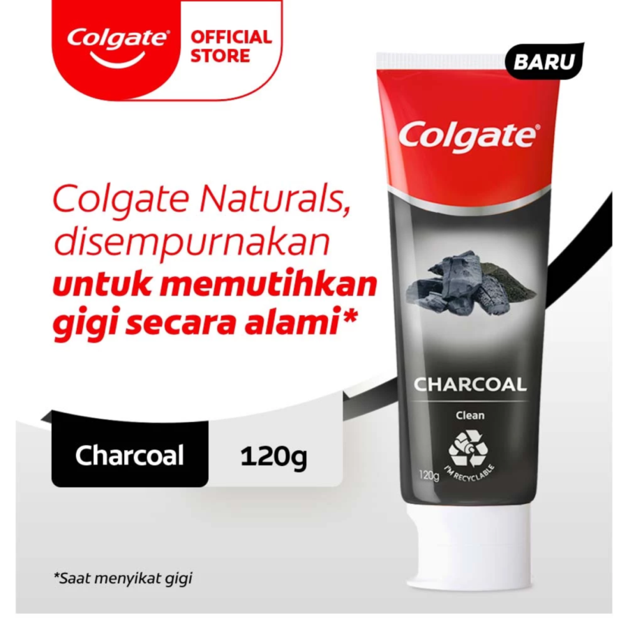 Colgate Natural Pure Clean Charcoal Toothpaste  120gram