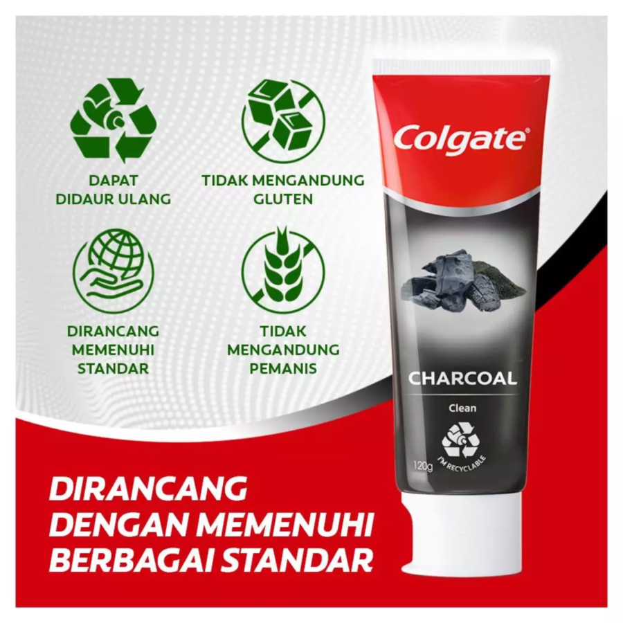 Colgate Natural Pure Clean Charcoal Toothpaste  120gram