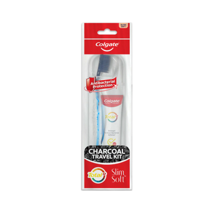 Colgate Total 12 Slimsoft Charcoal Travel Kit