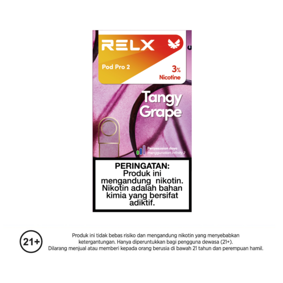 Relx Pod Pro 2 Tangy Grape Rokok Elektrik 1pack