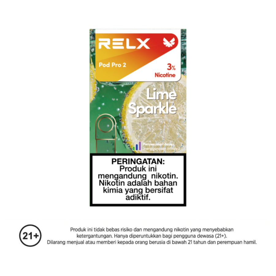 RELX POD Pro Lime Sparkle - POD Rokok Elektrik 1pack