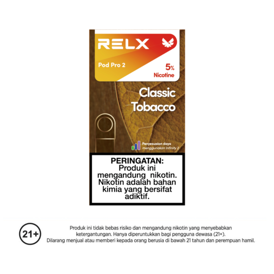 Relx Pod Pro 2 Classic Tobacco Rokok Elektrik 1pack