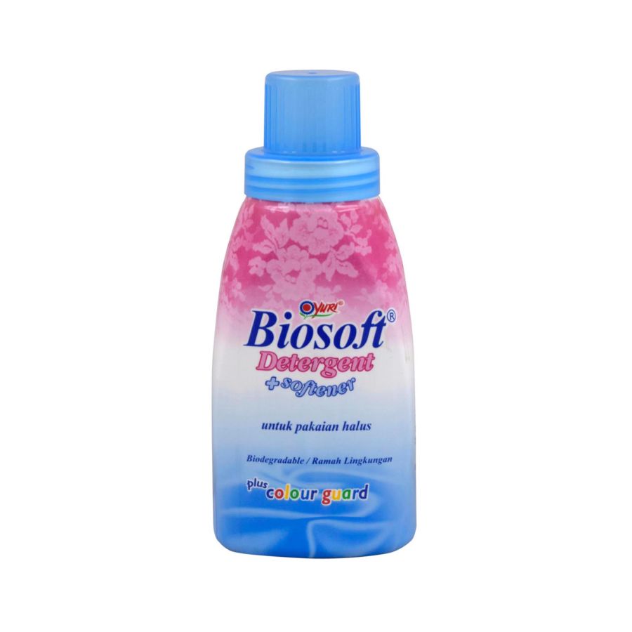 Yuri Biosoft Detergent + Softener Botol 375ml