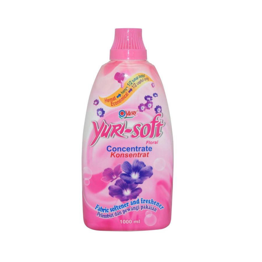 Yuri Soft Concentrate Floral Pelembut Pakaian 1000ml