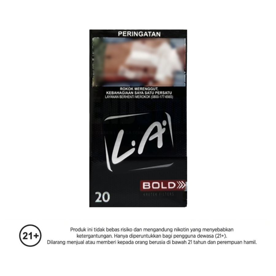 LA Bold Black Filter Rokok Batang 20stick