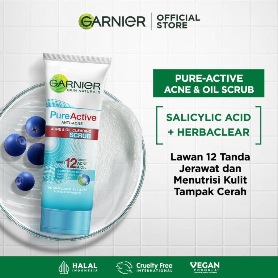 Garnier Pure Active Multi Action Scrub 100ml