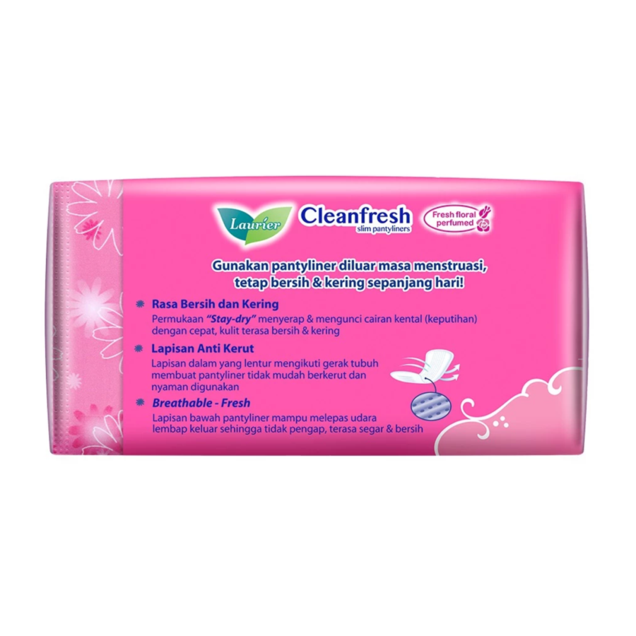 Laurier Cleanfresh Perfume Slim Pantyliner 40pads