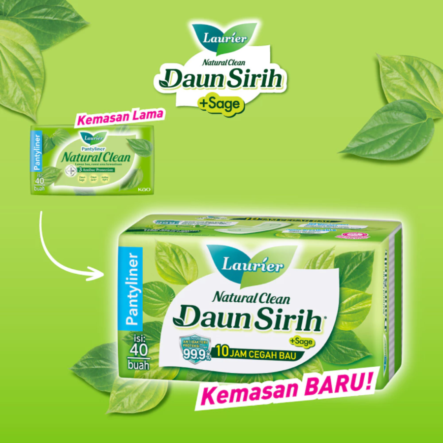 Laurier Natural Clean Daun Sirih Pantyliner 40pads