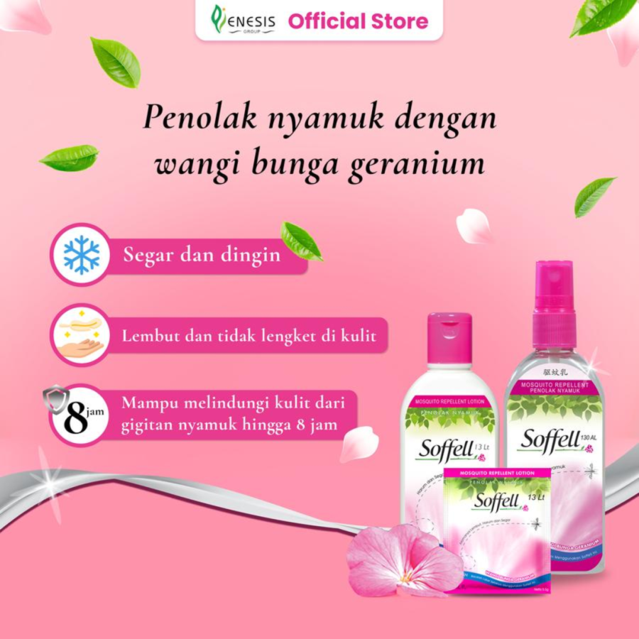 Soffell Geranium Mosquito Repellent Spray 80ml