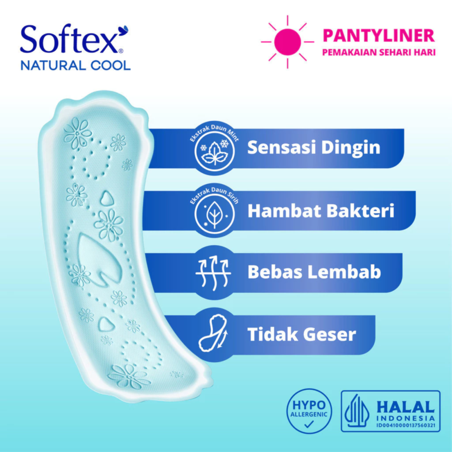 Softex Beary Cool 15cm Pantyliner 32pads