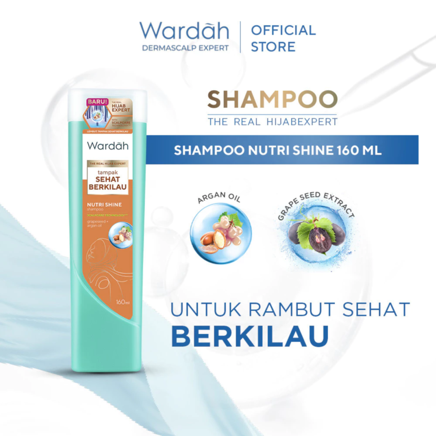 Wardah Dermascalp Expert Nutri Shine Shampoo 160ml