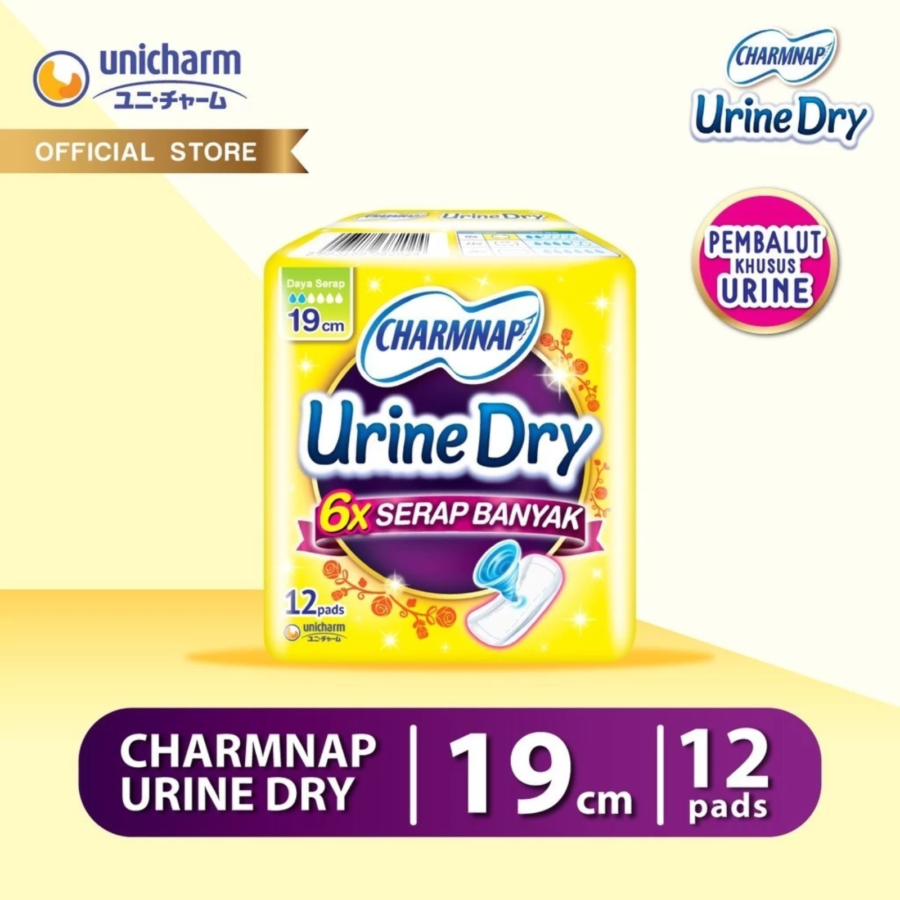Charmnap Urine Dry 19cm Pembalut Urine 12pads