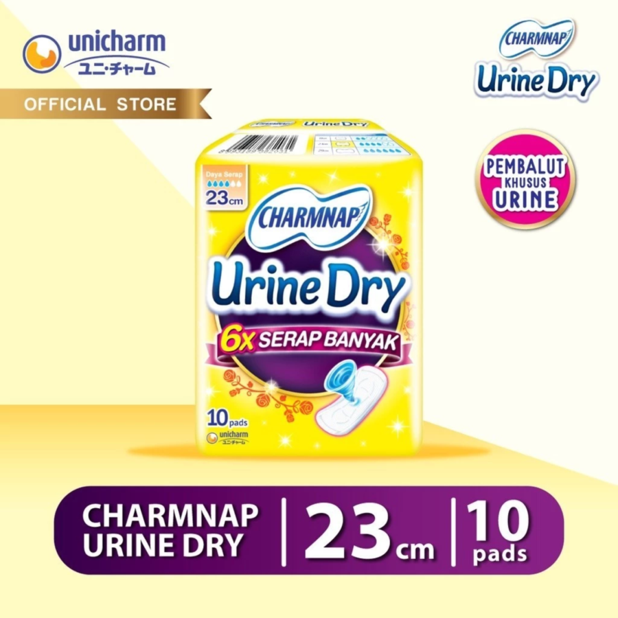 Charmnap Urine Dry 23cm Pembalut Urine 10pads