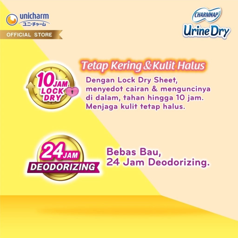 Charmnap Urine Dry 23cm Pembalut Urine 10pads