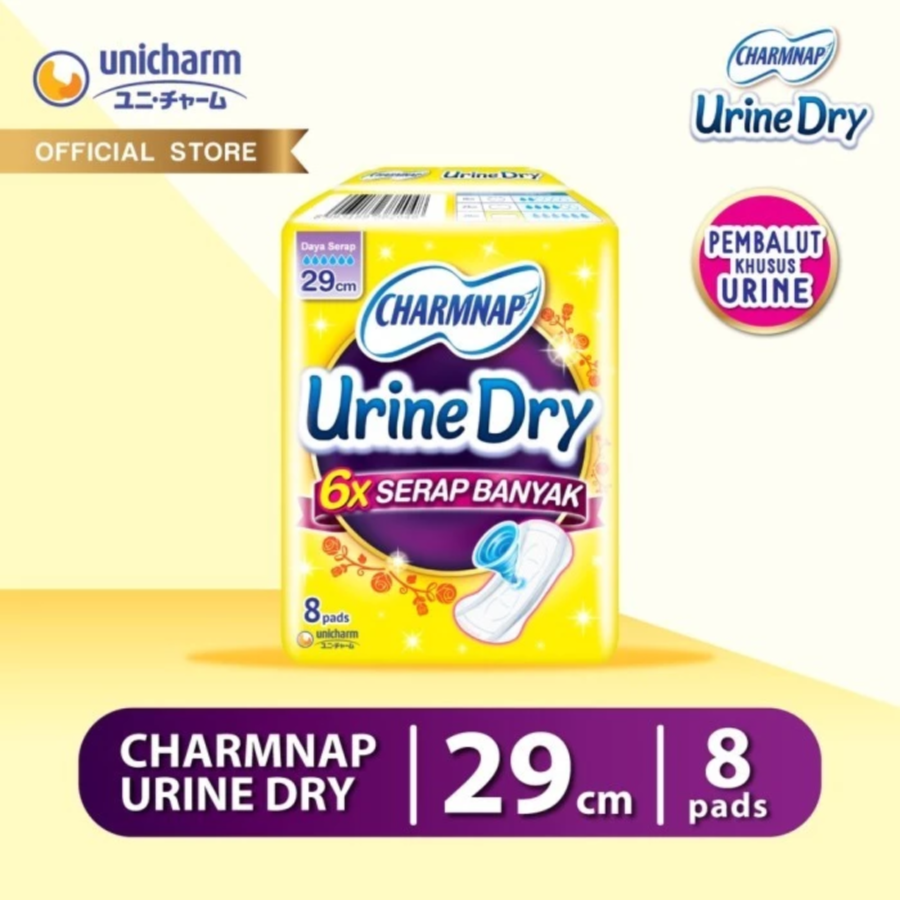 Charmnap Urine Dry 29cm Pembalut Urine 8pads