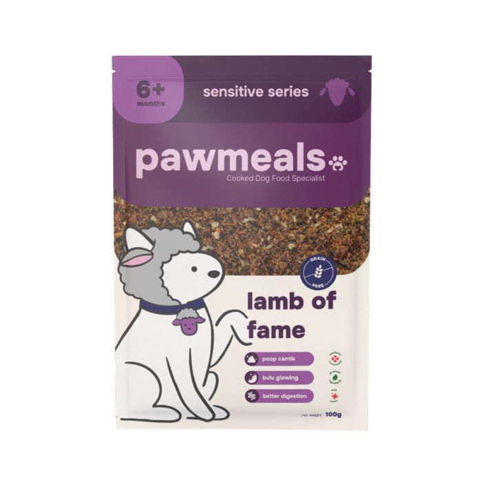 Pawmeals Cooked Lamb of Fame Sensitive Series Makanan Anjing Basah