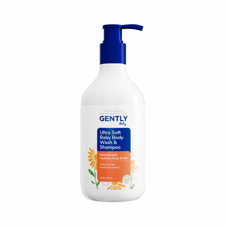 Gently Ultra Soft Baby Body Wash & Shampoo 250ml
