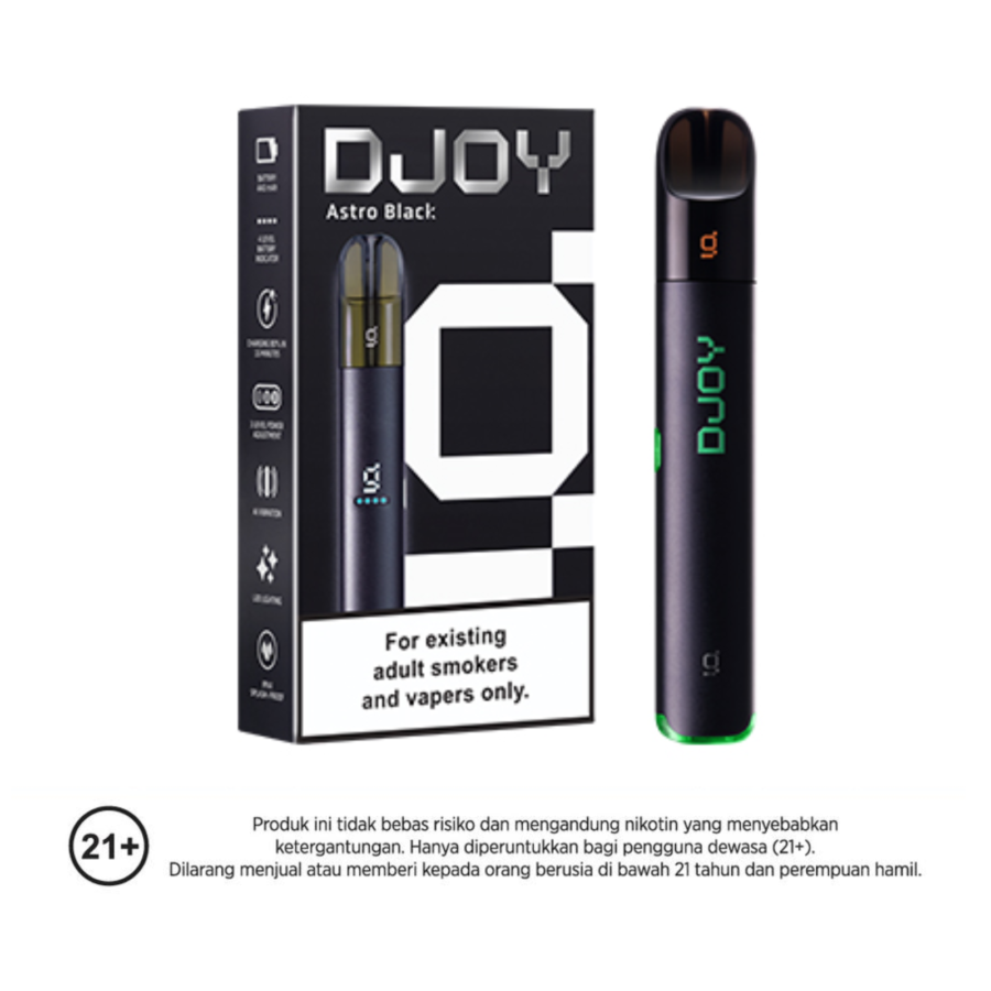 DJOY Device Kit Astro Black Rokok Elektrik 1pcs