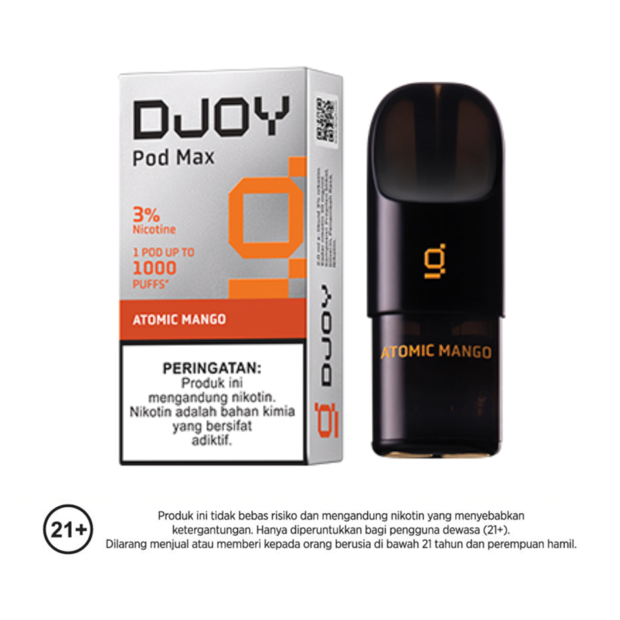 DJOY Pod Max Atomic Mango Rokok Elektrik 2ml