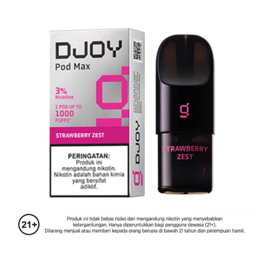 DJOY Pod Max Strawberry Zest Rokok Elektrik 2ml