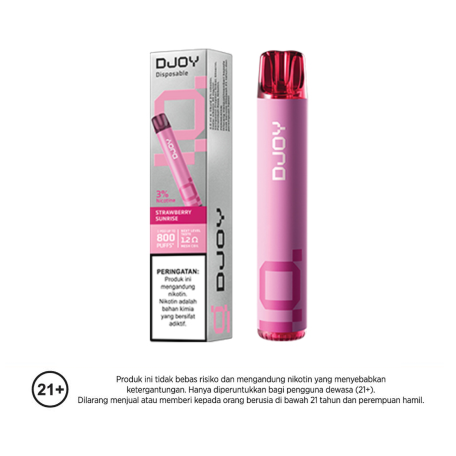 DJOY Disposable Strawberry Sunrise Rokok Elektrik 2ml