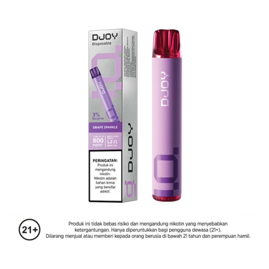 DJOY Disposable Grape Sparkle Rokok Elektrik 2ml