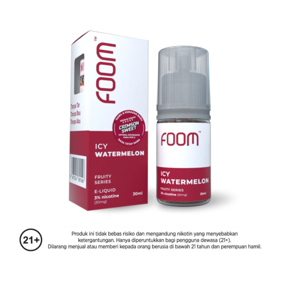 Foom Liquid Icy Watermelon Rokok Elektrik 30ml