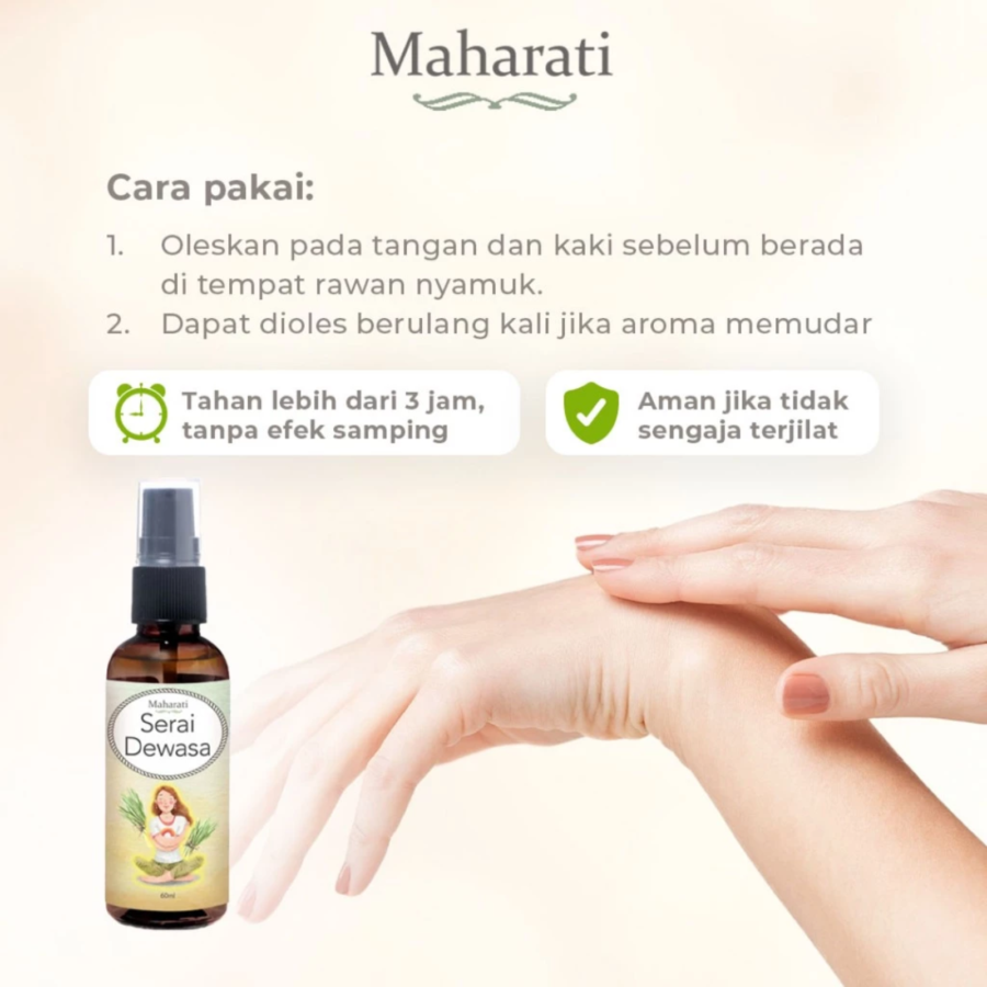 Maharati Serai Dewasa Anti Serangga 20ml