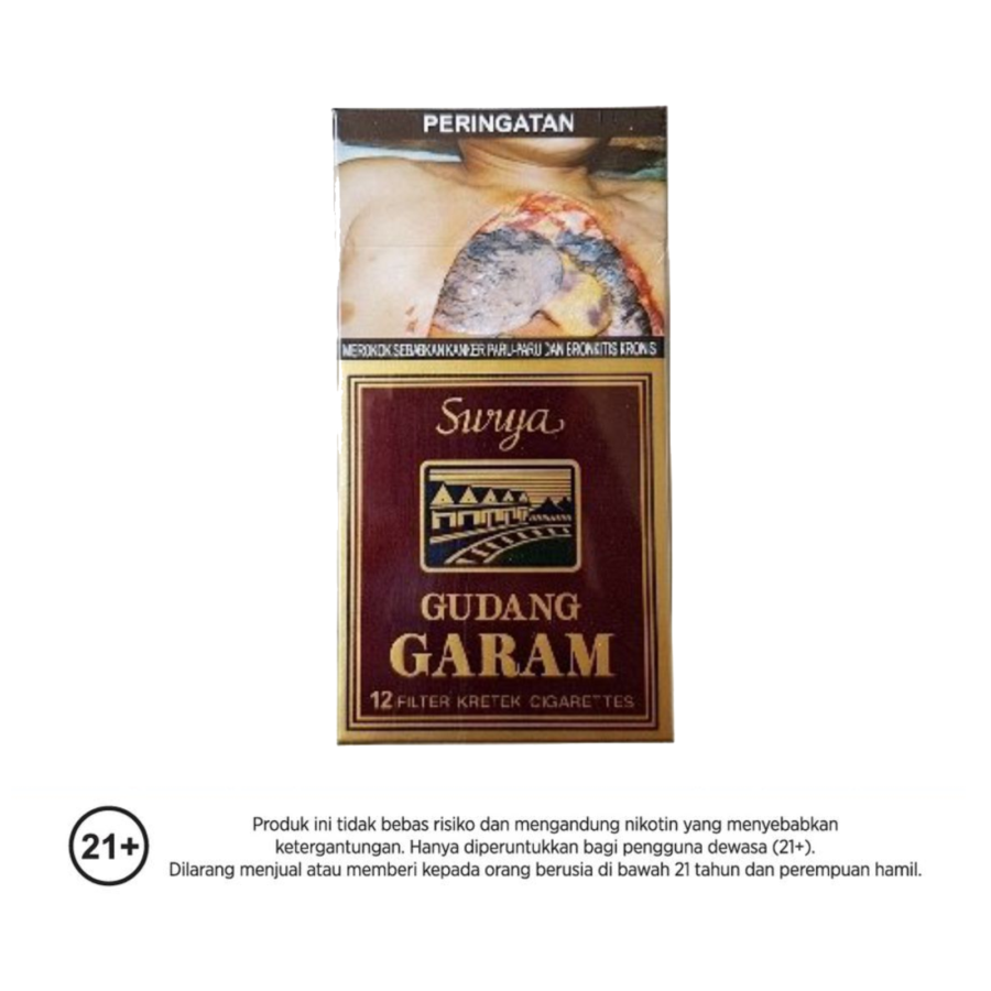 Gudang Garam Surya Box Filter Rokok Batang 12stick