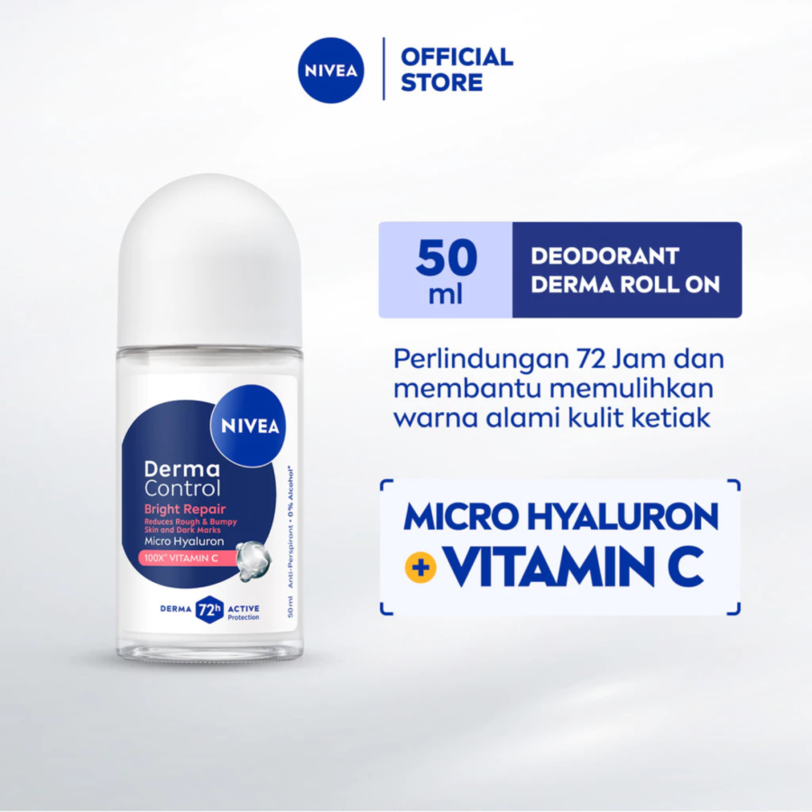 Nivea Derma Control Bright Repair Deodorant Roll On 50ml