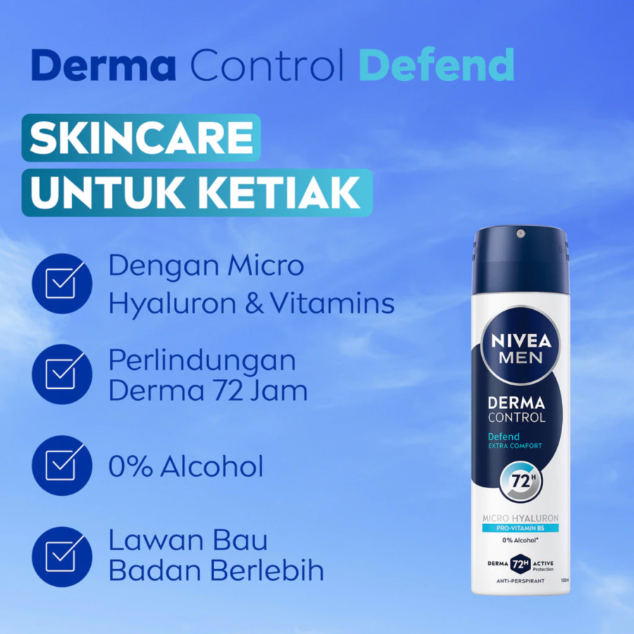 Nivea Men Derma Control Defend Deodorant Spray 150ml