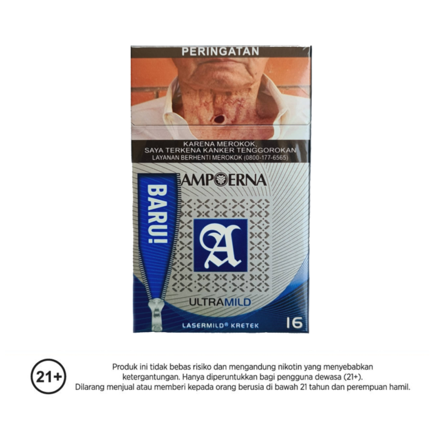 Sampoerna A Ultra Mild Box Filter Rokok Batang 16stick