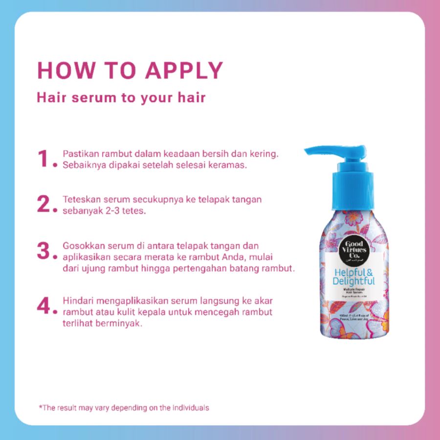 Good Virtue Co. Helpful & Delightful Multiple Repair Hair Serum 100ml