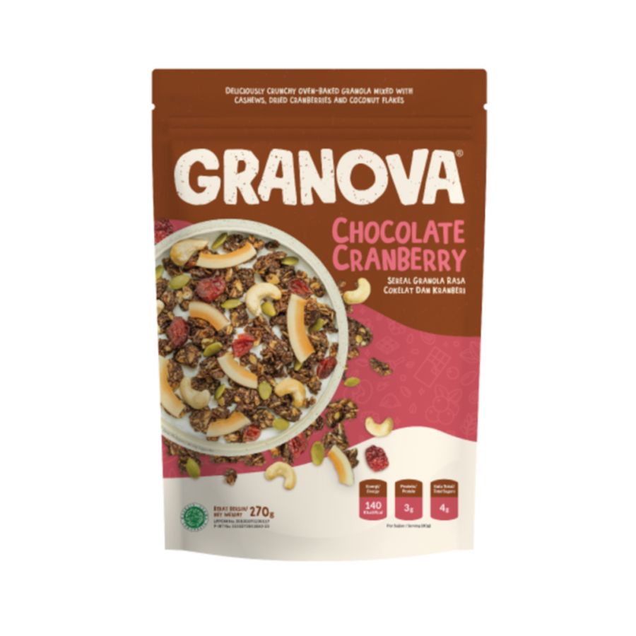 Granova Granola Chocolate Cranberry Homemade 270gram