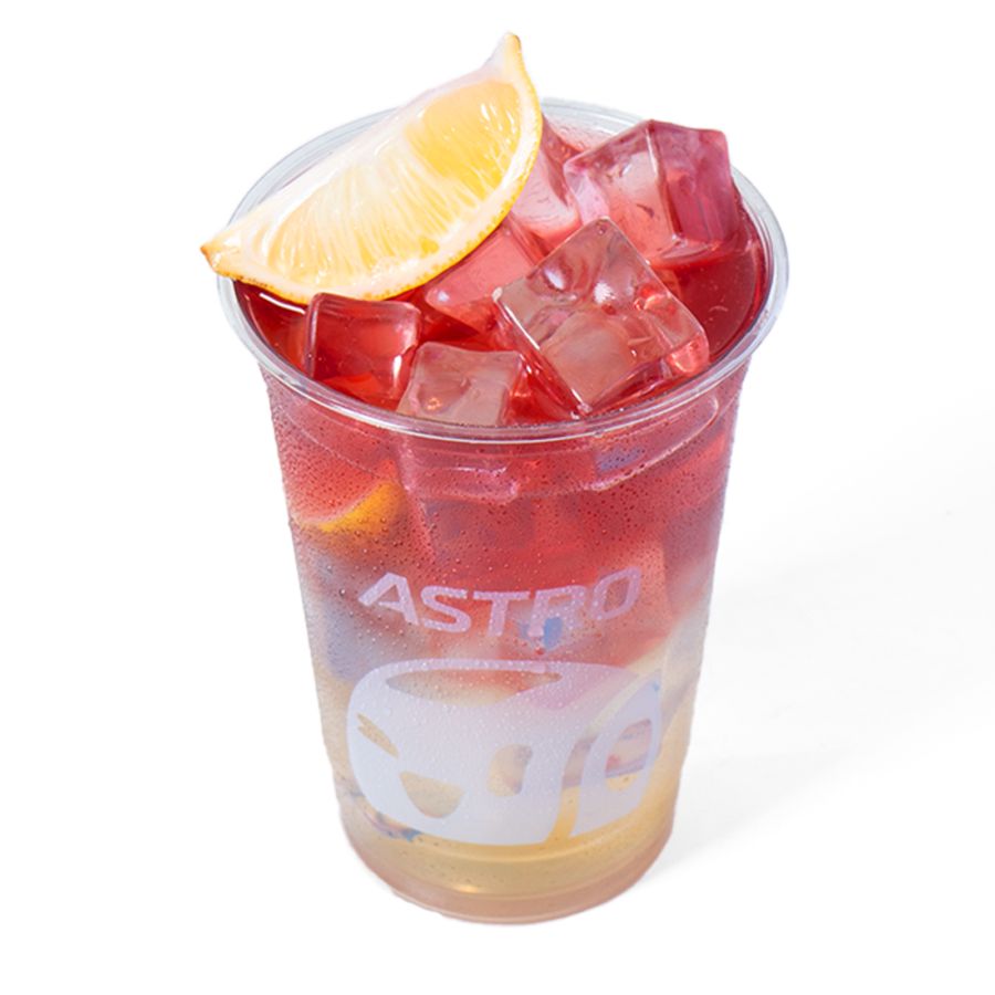 Hibiscus Orange Tea with Boba & Honey Jelly - Large 18oz