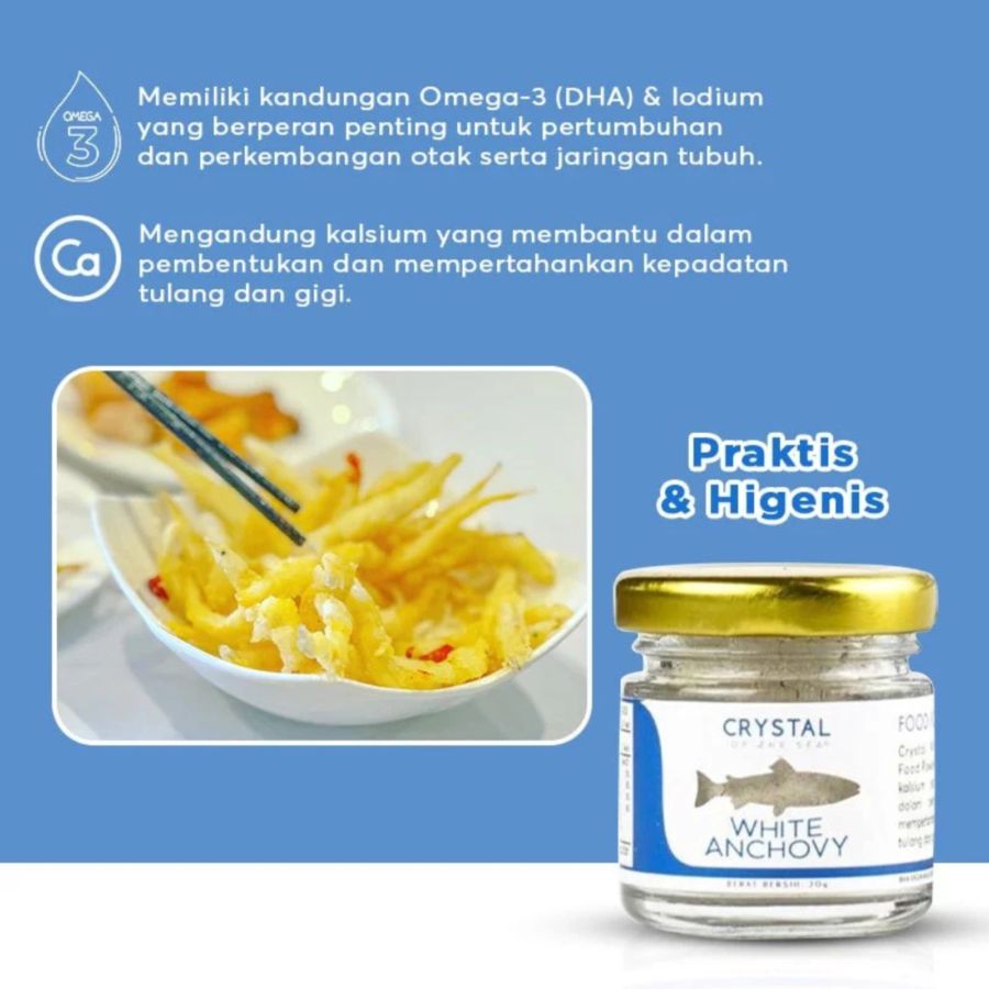 Crystal of the Sea White Anchovy Powder Jar 20gram