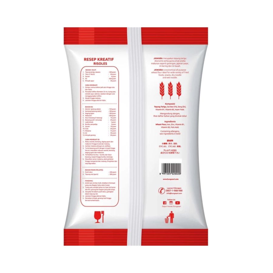 Bungasari Jawara Tepung Terigu Ekonomis Serba Guna 1kg