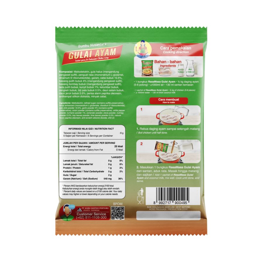 RasaMasa Bumbu Nusantara Gulai Ayam 40gram