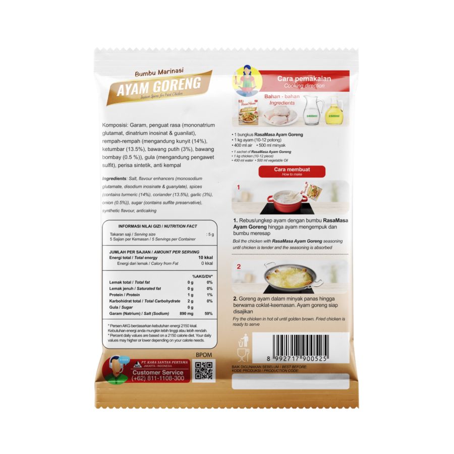 RasaMasa Bumbu Marinasi Ayam Goreng 25gram