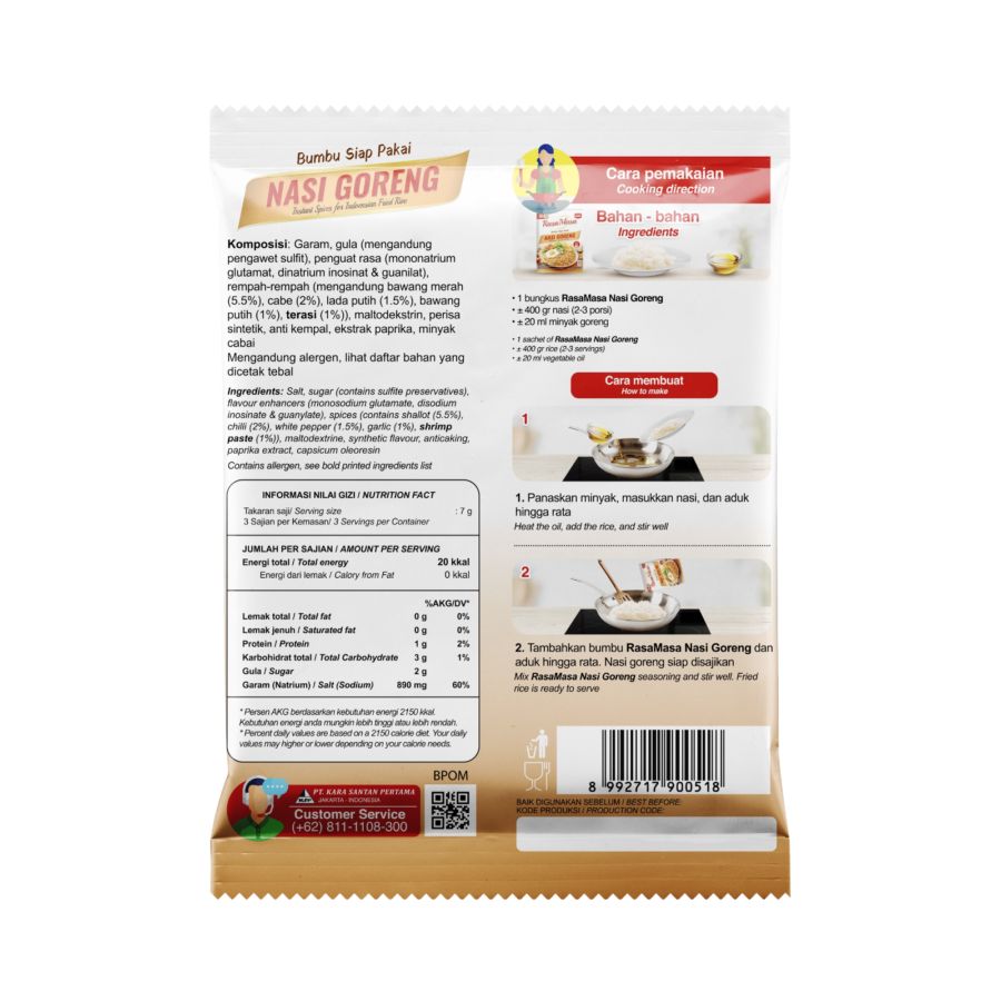 RasaMasa Bumbu Siap Pakai Nasi Goreng 20gram