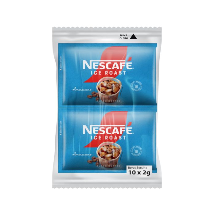 Nescafe Ice Roast Americano Kopi Bubuk 10 Sachet x 2gr