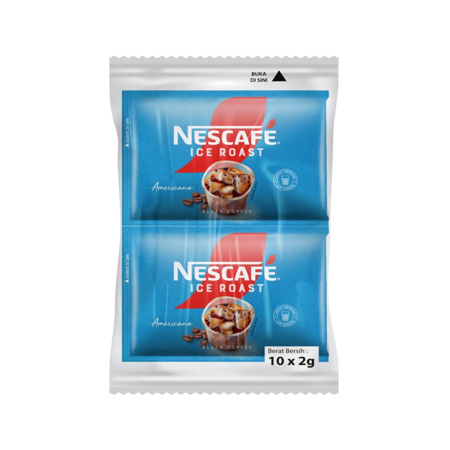 Nescafe Ice Roast Americano Kopi Bubuk 10 Sachet x 2gr 20gram