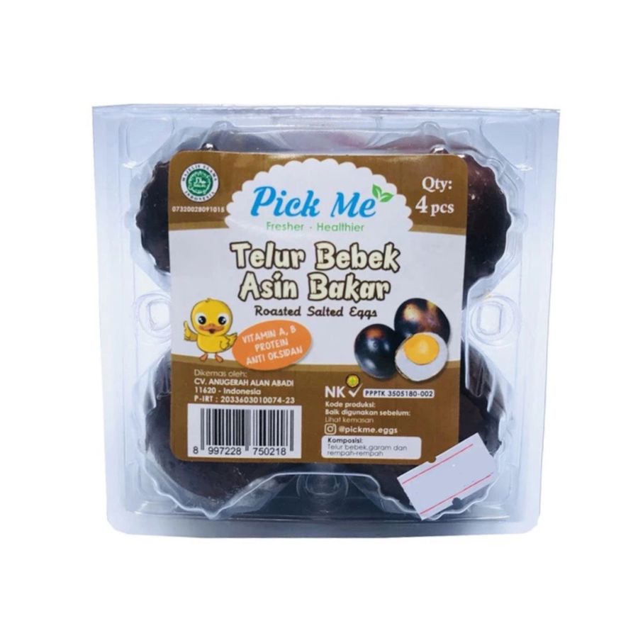 Pick Me Telur Bebek Asin Bakar 4butir