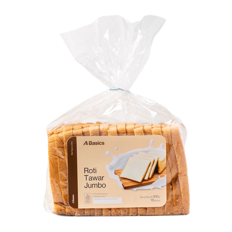 Roti Tawar Jumbo A Basics 510gram