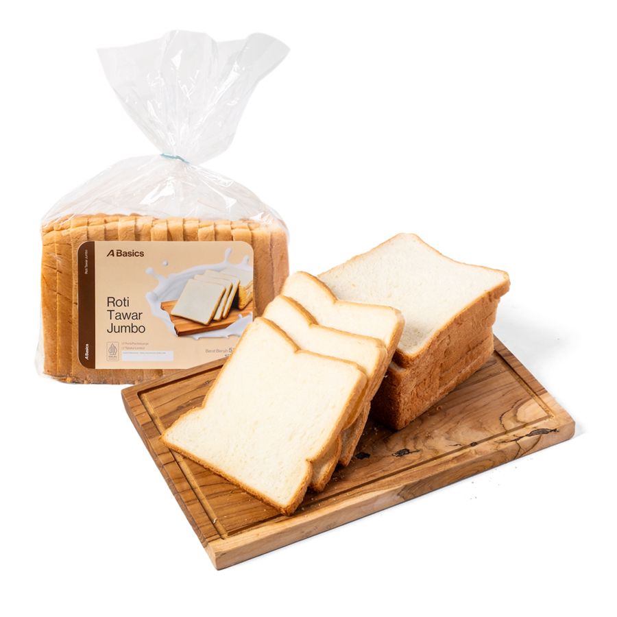 Roti Tawar Jumbo A Basics 15pcs 510gram
