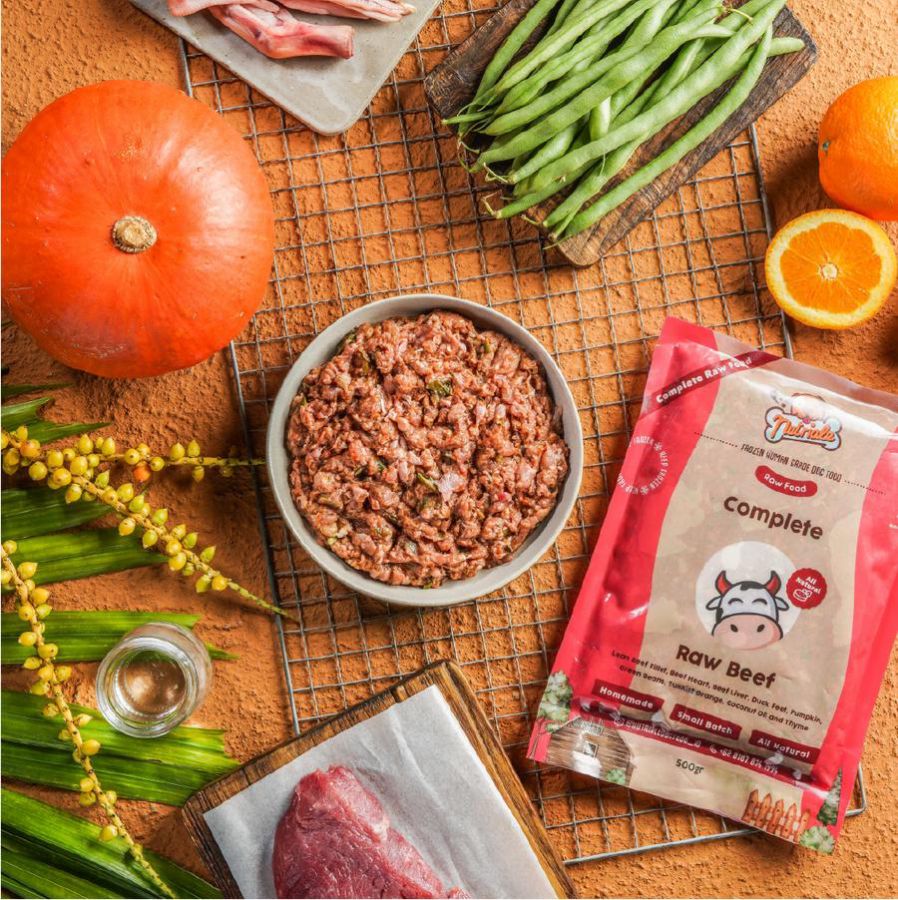 Nutriale Complete and Balance Raw Beef Makanan Anjing Basah 500gram