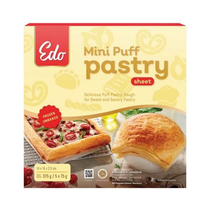 Edo Mini Puff Pastry Sheet 375gr