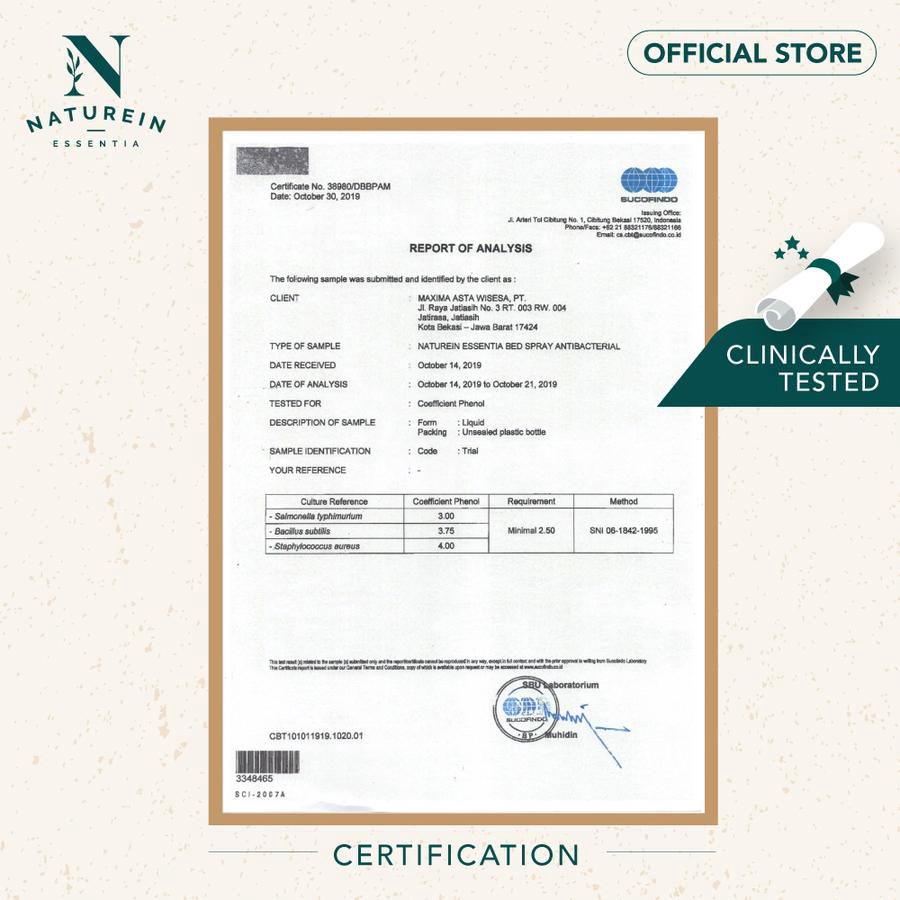 Naturein Bed Spray Anti Bacterial Classic 200ml 1pcs