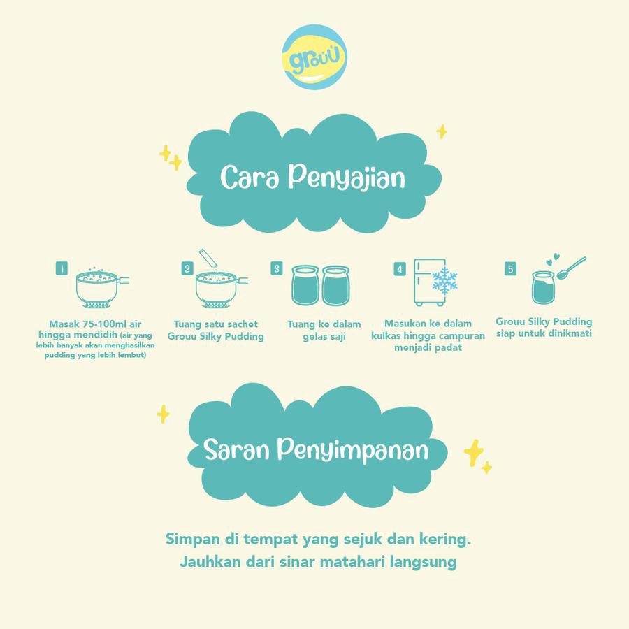 Grouu Silky Pudding Milky Taro 100gram